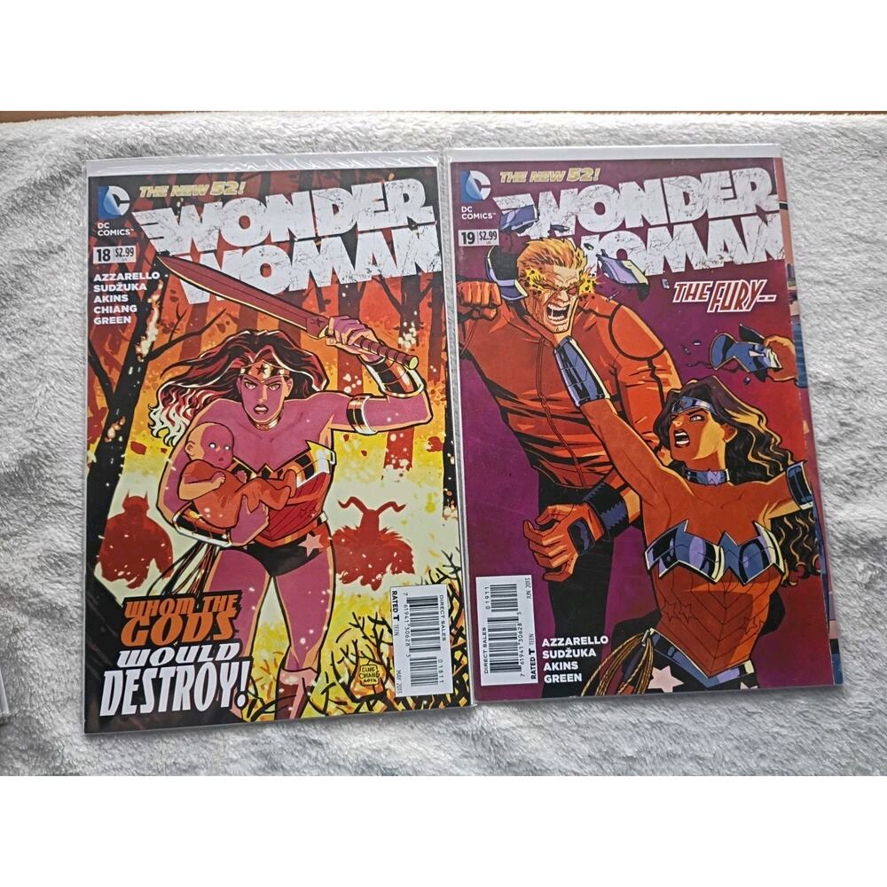 DC New 52 Wonder Woman #0-26 + 23.1-23.2 Azzarello Chiang Lot Of 28 VF To NM - Picture 11 of 16